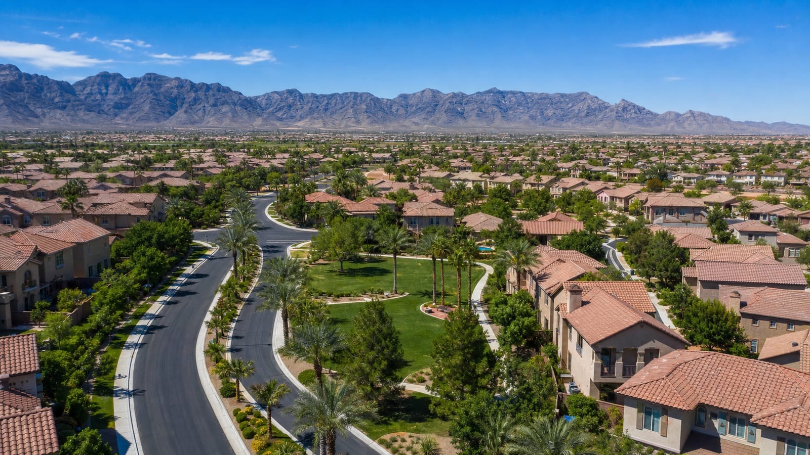 Family suburban Las Vegas neighborhood with newer homes for Chicago transplants 2026