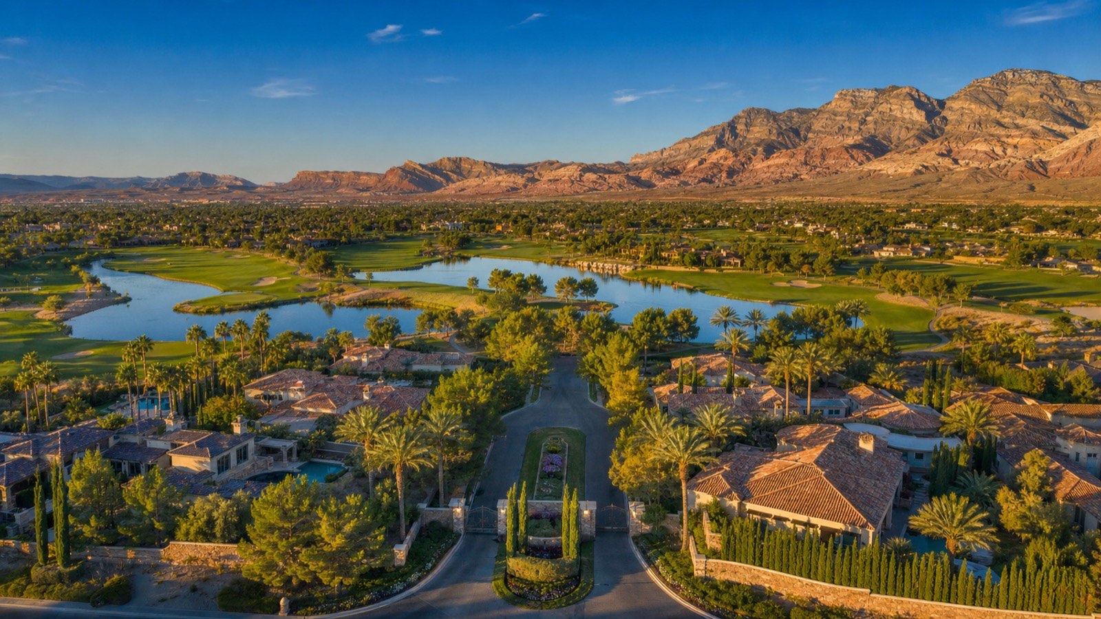Summerlin master-planned community with Red Rock Canyon backdrop and open space trails -- Summerlin amenities 2026