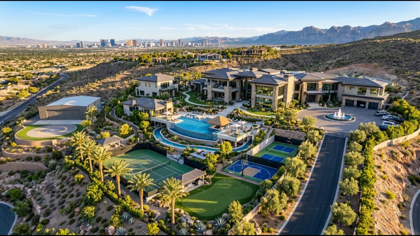The Summit Club Las Vegas clubhouse and resort-style amenities inside the guard-gated Summerlin enclave